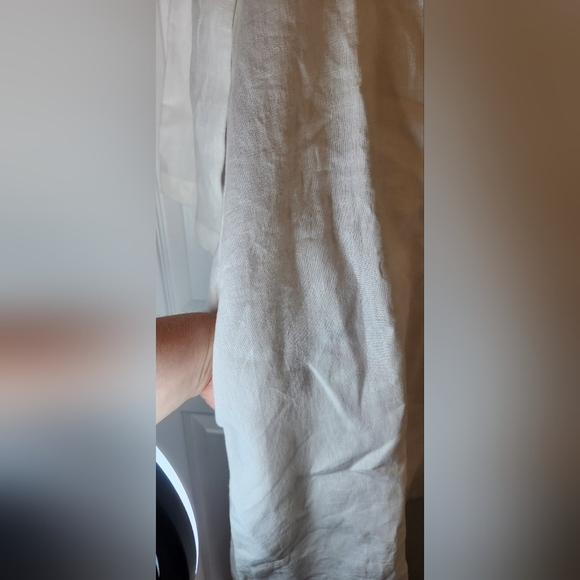 Nwt Chicos 1, Size 8, White Embellished Beaded Tunic with 3/4 Sleeves Pockets - Picture 5 of 14